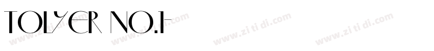 Tolyer No.1字体转换
